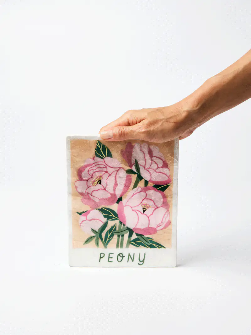MARKET WALL ART PEONY
