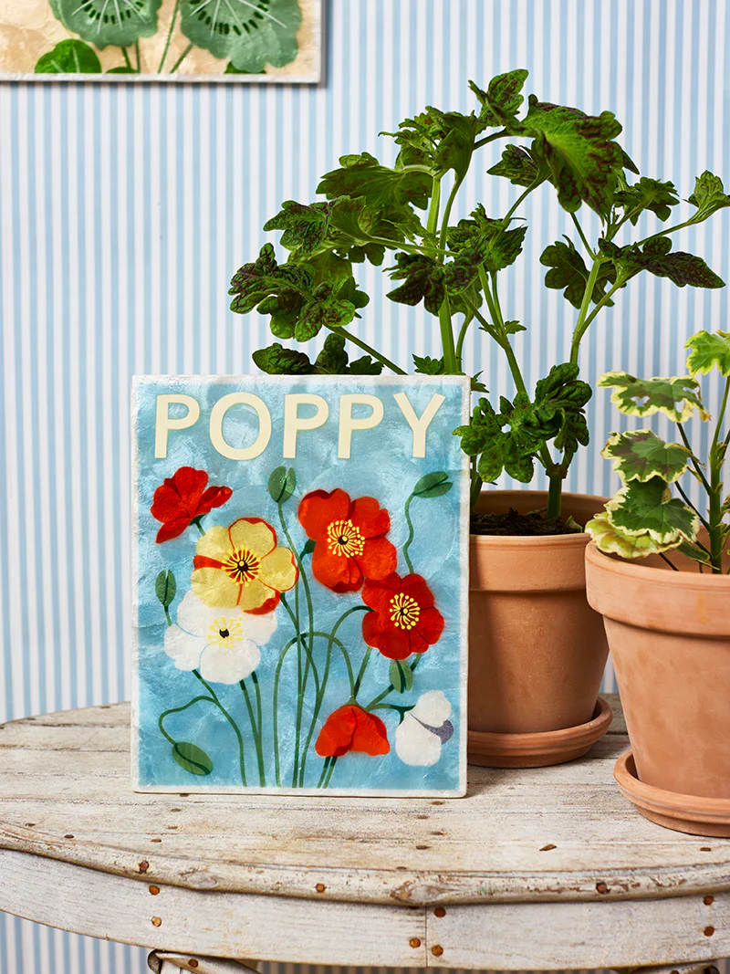 MARKET WALL ART POPPY