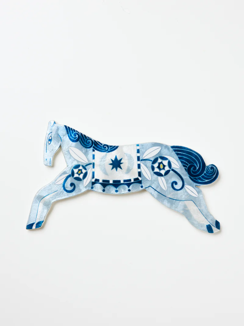 PALOMA WALL ART BLUE HORSE - Image 3