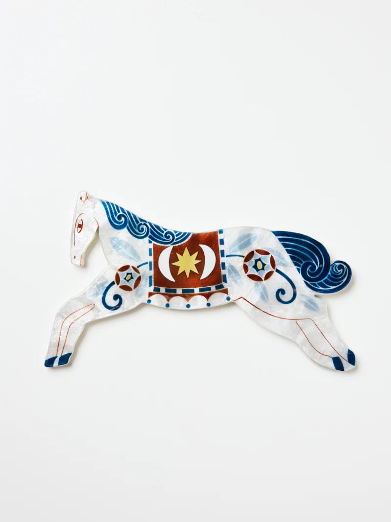 PALOMA WALL ART WHITE HORSE - Image 3