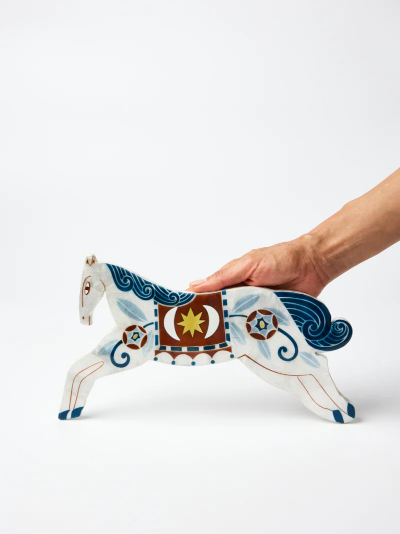 PALOMA WALL ART WHITE HORSE - Image 4